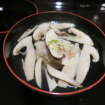 日本料理 晴山 - 29年9月　車海老真薯と飛騨高山松茸のお椀