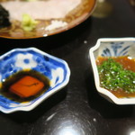 日本料理 晴山 - 29年9月　醤油、紅葉卸ポン酢