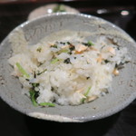 日本料理 晴山 - 29年9月　鮭土鍋御飯