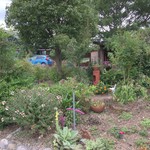 手打ち麺処 ごんべえ - 店脇の庭