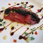 食楽館 - マグロのバルサミコ風味お米のサラダ添え