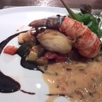 キャトルラパン - 鯛のソテー オマール海老 ヴィネグレットソース バルサミコ酢