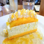 マンゴーとライムのムースアイスクリーム