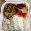 Panda Express - 料理写真:Plate(Mashroom Chicken, Beijing Beef)♪