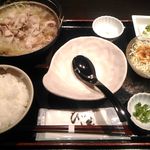 ひご家 - 豚ねぎしゃぶ定食（2017/09）