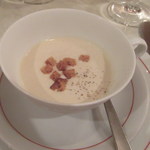 オ・タン・ペルデュ - サツマイモの冷製スープ