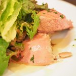 モンテ - ランチコース 1650円 の鶏レバーのパテ ポルト酒風味 はちみつを添えて