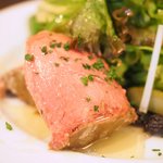 モンテ - ランチコース 1650円 の鶏レバーのパテ ポルト酒風味 はちみつを添えて