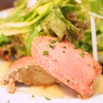 モンテ - ランチコース 1650円 の鶏レバーのパテ ポルト酒風味 はちみつを添えて