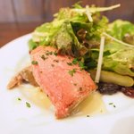 モンテ - ランチコース 1650円 の鶏レバーのパテ ポルト酒風味 はちみつを添えて