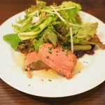 モンテ - ランチコース 1650円 の鶏レバーのパテ ポルト酒風味 はちみつを添えて