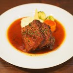 モンテ - ランチコース 1650円 の豚ばら肉の赤ワイン煮込み