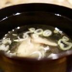 鮨おおね田 - ［2017/09］椀物 釣きんきのあら汁