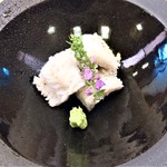 味 ふくしま - 肉厚で ぷりっぷりの『鱧の炙り落とし』～!! 二杯酢との相性が抜群～♪(*￣∇￣)ﾉ