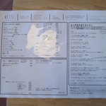 Miite Cafe - メニュー(2017年10月)