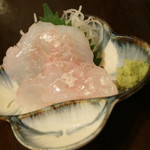 フルミチ  - カサゴ刺身（３３０円）２０１７年９月