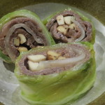 わらび野 - 松茸と牛肉のロールキャベツ