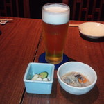 えにし - 生ビールとお通し