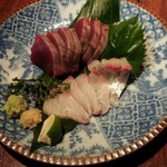 えにし - お刺身・シマアジとカツオ