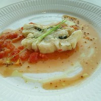アロマフレスカ 名古屋 - 穴子の香草蒸し   フレッシュトマトのケッカ風ソース   ？？？