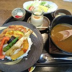 EIRAKU茶寮 - 欧風カツカレーセット(1000円)