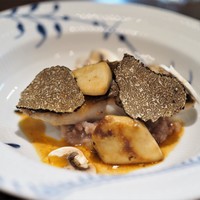 キノシタ - 黒ムツのポワレ　ヒュメ・ド・ポワソンのソース　十穀米のリゾット　セップ茸