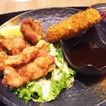 Hokkaido Sakaba - 1709_Hokkaido Sakaba –Jakarta- 北海道酒場ジャカルタ-_鶏ザンギ、コロッケ定食＠78,000Rp