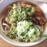 一由そば - 半うどん110円＋枝豆天50円＋ごぼう天100円の260円！