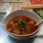 Pittsueria Baru Kakutasu Doro - ランチのスープ