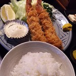 亀鶴庵 - 日本一海老フライ定食