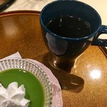 パスタの釜 - 抹茶プリン ＆ コーヒー