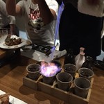 福の舞 - ヒレ酒、ファイヤー(≧▽≦)