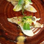 Beluga - 前菜 サワラと梨のカルパッチョ