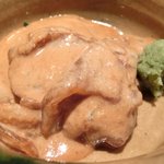 くろぎ - 鯛茶漬け 1000円 の鯛の胡麻だれ和え(1杯目)