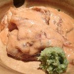 くろぎ - 鯛茶漬け 1000円 の鯛の胡麻だれ和え(1杯目)