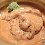 くろぎ - 鯛茶漬け 1000円 の鯛の胡麻だれ和え(1杯目)