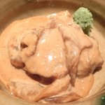 くろぎ - 鯛茶漬け 1000円 の鯛の胡麻だれ和え(1杯目)