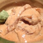 くろぎ - 鯛茶漬け 1000円 の鯛の胡麻だれ和え(1杯目)