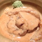 くろぎ - 鯛茶漬け 1000円 の鯛の胡麻だれ和え(1杯目)