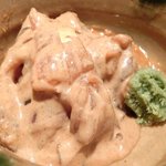 鯛茶漬け 1000円 の鯛の胡麻だれ和え(2杯目)