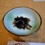 越後へぎそば処 粋や - お通しにひじきの煮物