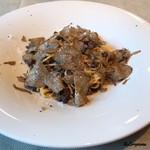 カーサ・デル・チーボ - タヤリンを使ったエゾジカのラグーのトリュフ掛け