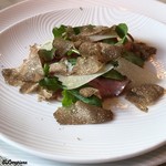 カーサ・デル・チーボ - 丹波篠山産 天然猪肉の肩ロースのアリスタ仕立 オータムトリュフ掛け