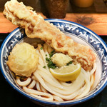 難波千日前 釜たけうどん - ちく玉天ぶっかけ冷