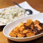 麻婆豆腐、干し豚チャーハン