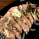 Butter pepper grilled chicken breast