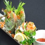 Delicious Seafood spring rolls