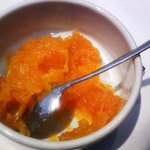 ユニッソン デ クール - ｢チーズ盛合せ｣添えられたオレンジピール