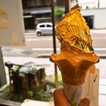 和菓子村上 - 料理写真:バニラソフト 金箔付