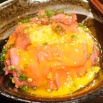 恵比寿ワインバル梟 - 雪室熟成牛のローストビーフ丼